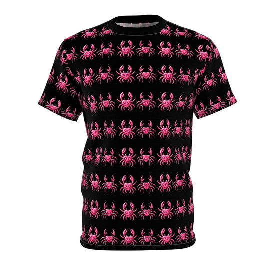 Playful Pink Crab Unisex Tee - Perfect for Beach Lovers and Summer Vibes