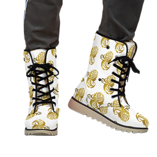 All-Over Print Women's Plush Boots