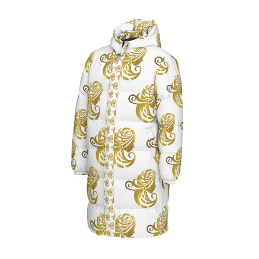 All-Over Print Unisex Long Down Jacket