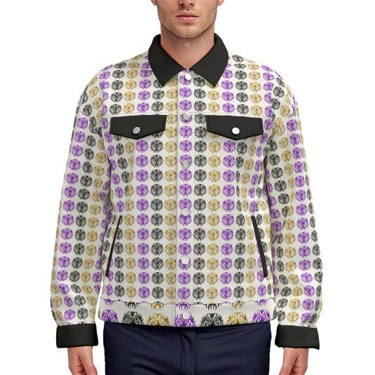All-Over Print Unisex Lapel Jacket | 245GSM Cotton