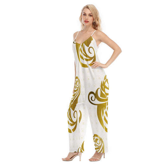 All-Over Print Women's Loose Cami Jumpsuit