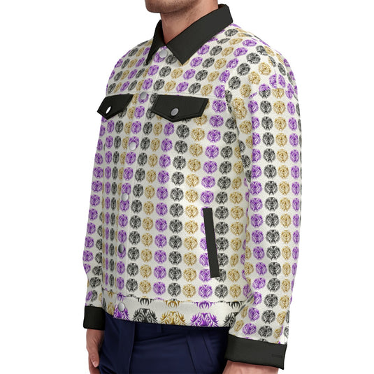 All-Over Print Unisex Lapel Jacket | 245GSM Cotton