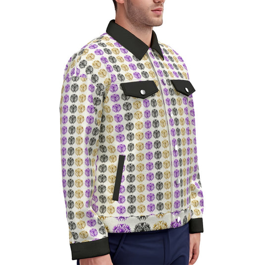 All-Over Print Unisex Lapel Jacket | 245GSM Cotton