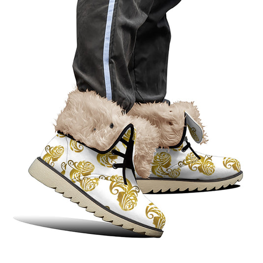 All-Over Print Women's Plush Boots