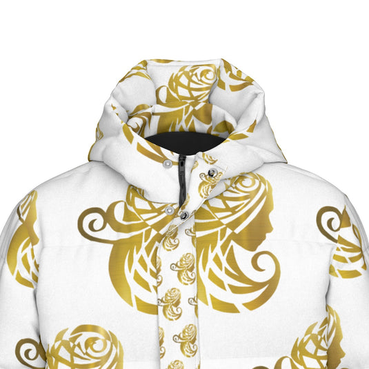 All-Over Print Unisex Long Down Jacket