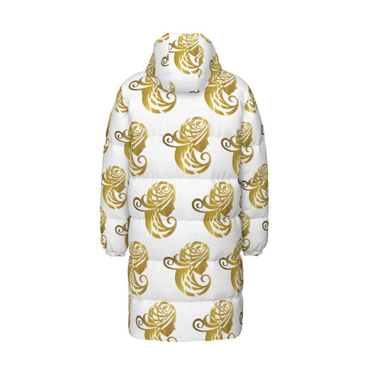All-Over Print Unisex Long Down Jacket