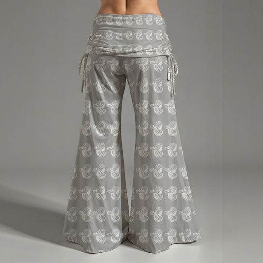 All-Over Print Women's High Waist Wide Leg Pants