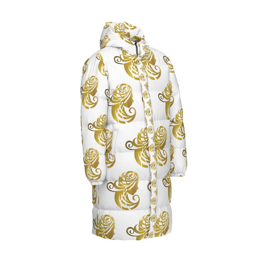 All-Over Print Unisex Long Down Jacket