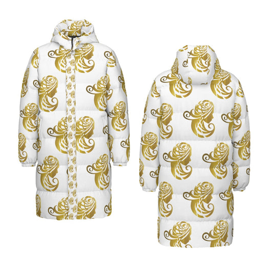 All-Over Print Unisex Long Down Jacket