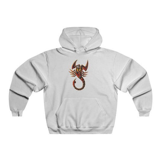 Bold Scorpion Graphic Hoodie for Trendsetters, Ideal for Streetwear, Gifts, Parties, Retro Vibes, Comfortable Style
