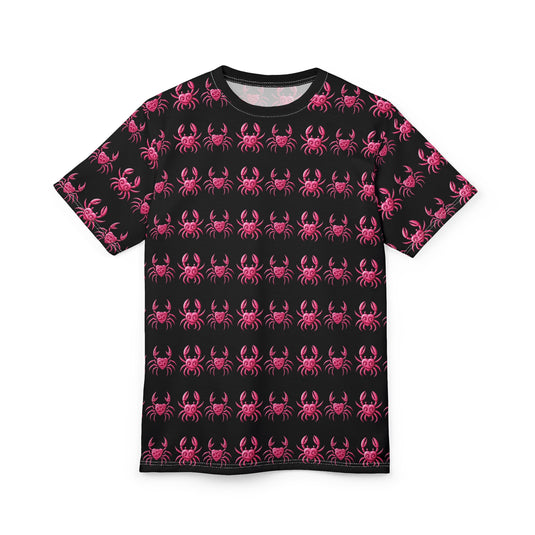 Playful Pink Crab Unisex Tee - Perfect for Beach Lovers and Summer Vibes