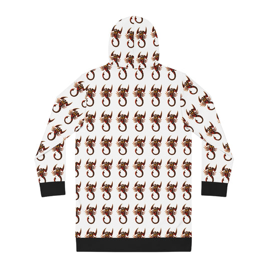 Chic Women's Hoodie Dress with Unique Pattern, Cozy Lounge Wear, Casual Everyday Style, Perfect for Fall Fashion, Great Gift Idea
