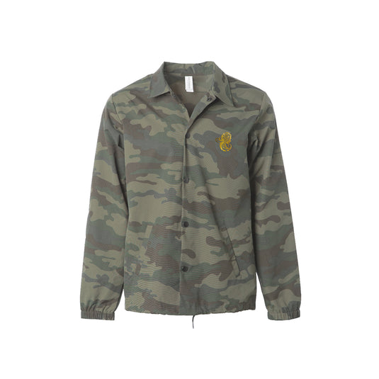 Water Resistant Windbreaker Coaches Jacket Camo