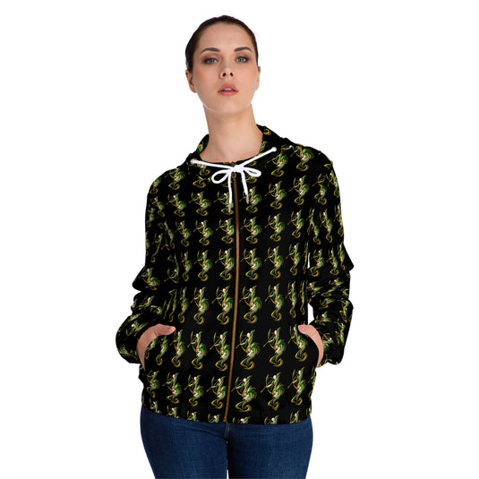 Stylish Women’s Full-Zip Hoodie with Unique Pattern, Perfect for Casual Outings, Lounge Wear, Gifts for Her, Trendy Streetwear, [...]