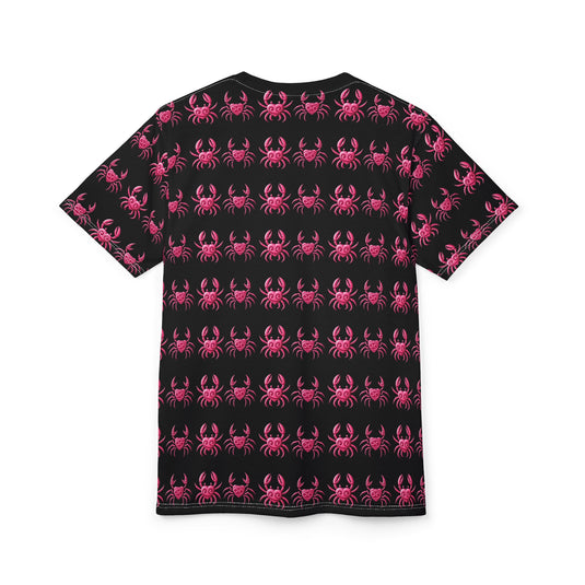 Playful Pink Crab Unisex Tee - Perfect for Beach Lovers and Summer Vibes