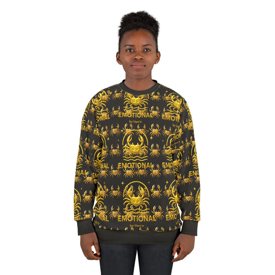 Emotional Spider Design Unisex Sweatshirt - Bold & Unique Graphic Apparel