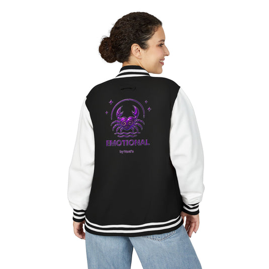 Emotional Letterman Jacket, Unisex Varsity Jacket, Trendy Apparel, Perfect for Gifts, Casual Wear, Stylish Outerwear