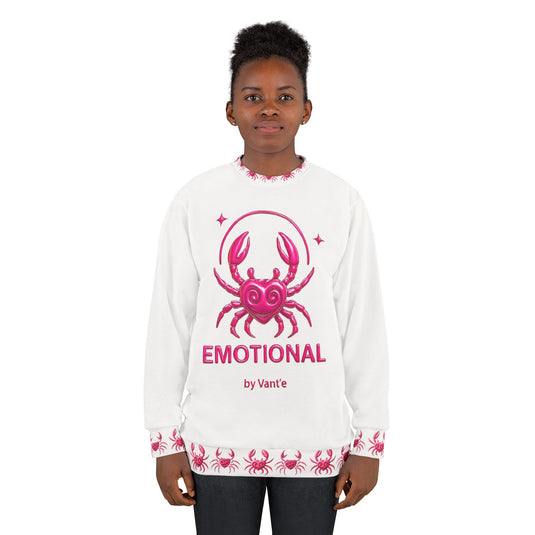 Emotional Crab Unisex Sweatshirt - Unique Design for Self-Expression