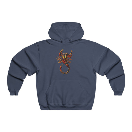 Bold Scorpion Graphic Hoodie for Trendsetters, Ideal for Streetwear, Gifts, Parties, Retro Vibes, Comfortable Style