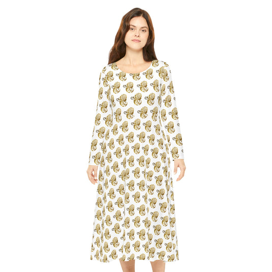 Women's Long Sleeve Dance Dress
