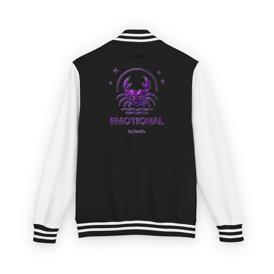 Emotional Letterman Jacket, Unisex Varsity Jacket, Trendy Apparel, Perfect for Gifts, Casual Wear, Stylish Outerwear
