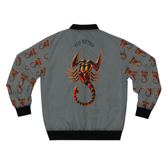 Bold Scorpion Men's Bomber Jacket, Streetwear, Casual Fashion, Unique Design, Gift for Him, Statement Piece