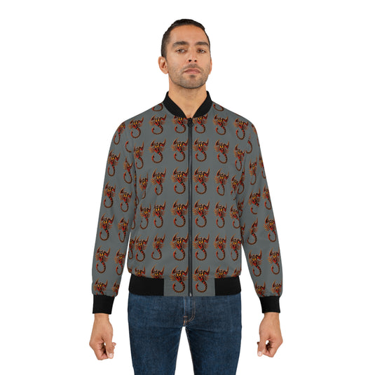Bold Scorpion Men's Bomber Jacket, Streetwear, Casual Fashion, Unique Design, Gift for Him, Statement Piece