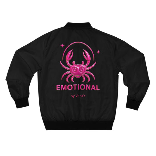 Men's Bomber Jacket with Pink Spider Design - Bold Streetwear Style