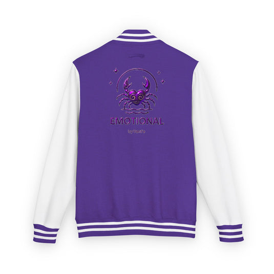 Emotional Letterman Jacket, Unisex Varsity Jacket, Trendy Apparel, Perfect for Gifts, Casual Wear, Stylish Outerwear