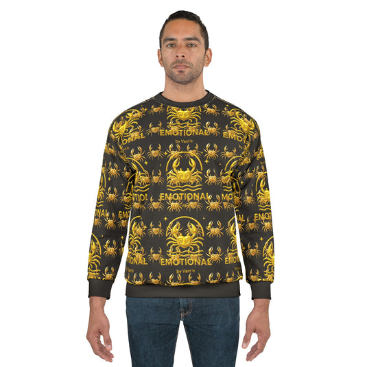 Emotional Spider Design Unisex Sweatshirt - Bold & Unique Graphic Apparel