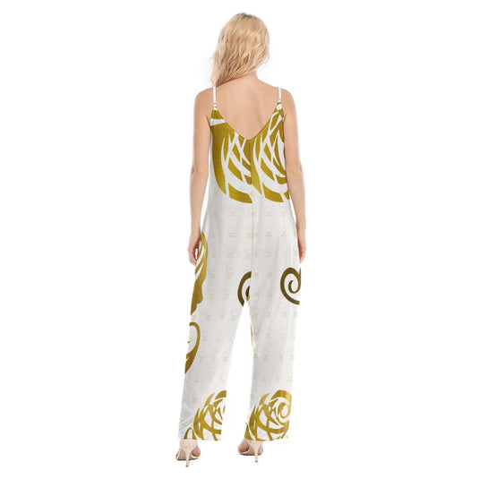 All-Over Print Women's Loose Cami Jumpsuit