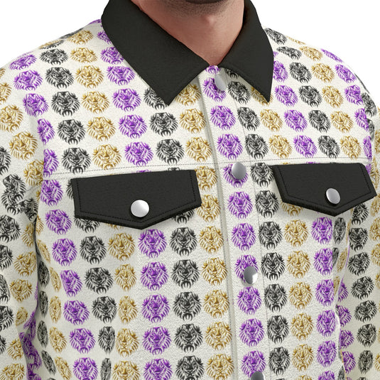 All-Over Print Unisex Lapel Jacket | 245GSM Cotton