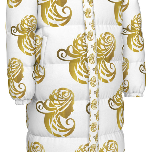 All-Over Print Unisex Long Down Jacket