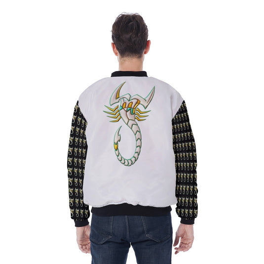 All-Over Print Men's Bomber Jacket With Sleeve Pocket