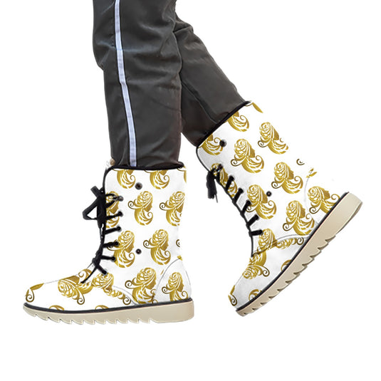 All-Over Print Women's Plush Boots
