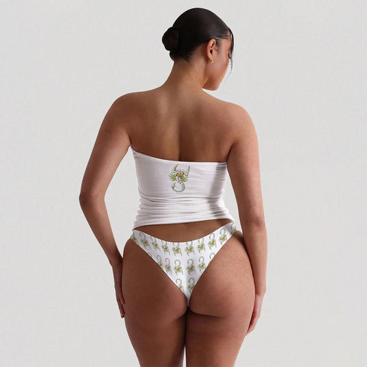 All-Over Print Women's Strapless Tube Top Set