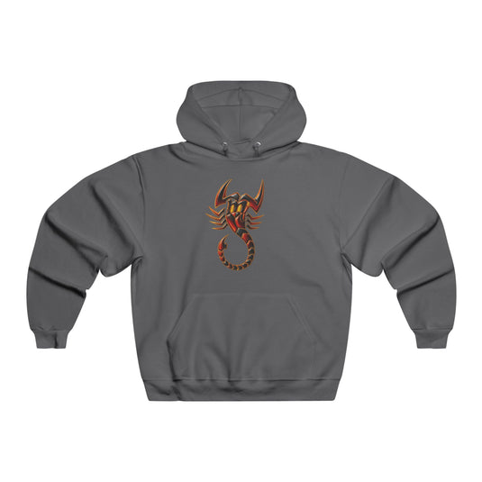 Bold Scorpion Graphic Hoodie for Trendsetters, Ideal for Streetwear, Gifts, Parties, Retro Vibes, Comfortable Style