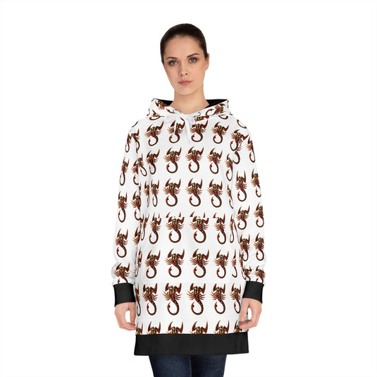 Chic Women's Hoodie Dress with Unique Pattern, Cozy Lounge Wear, Casual Everyday Style, Perfect for Fall Fashion, Great Gift Idea