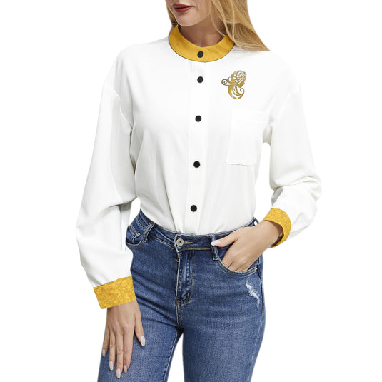 Long Sleeve Button Up Casual Shirt Top