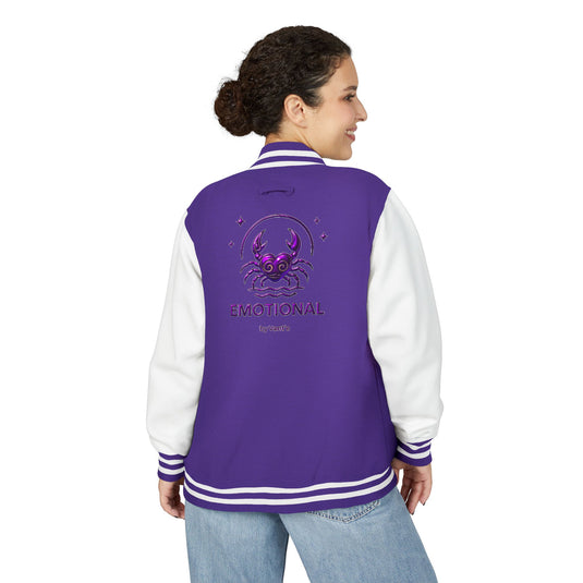 Emotional Letterman Jacket, Unisex Varsity Jacket, Trendy Apparel, Perfect for Gifts, Casual Wear, Stylish Outerwear