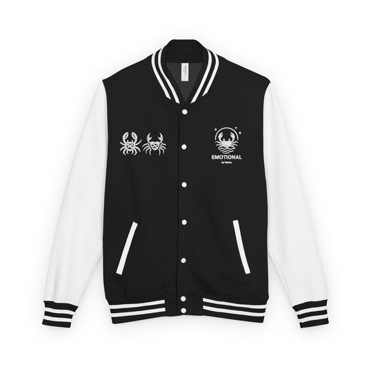 Unisex Heavyweight Letterman Jacket with Emotional Crab Design, Stylish Jacket, Trendy Outerwear for Teens, Gift for Friends, Perfect [...]