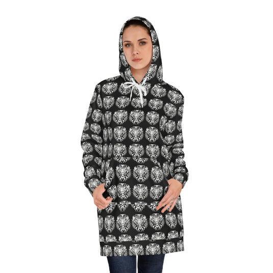 Fierce Style Women's Hoodie Dress, Unique Fashion for Comfort, Stylish Outfit for Every Day, Casual Wear, Gift for Trendsetters