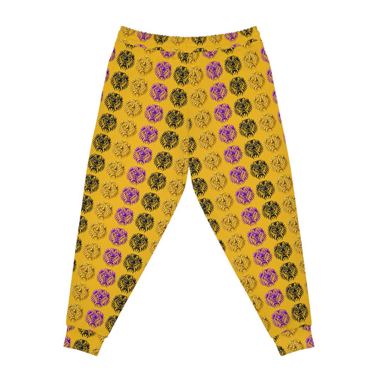 Vibrant Floral Athletic Joggers, Casual Wear, Sports Clothing, Workout Pants, Gifts for Fitness Enthusiasts