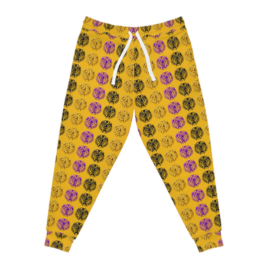 Vibrant Floral Athletic Joggers, Casual Wear, Sports Clothing, Workout Pants, Gifts for Fitness Enthusiasts