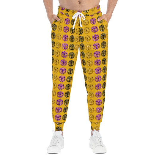 Vibrant Floral Athletic Joggers, Casual Wear, Sports Clothing, Workout Pants, Gifts for Fitness Enthusiasts