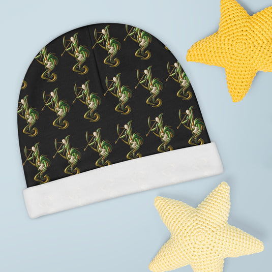 Baby Beanie with Playful Dragon Design, Newborn Hat, Cute Infant Beanie, Baby Shower Gift, Unisex Toddler Accessories