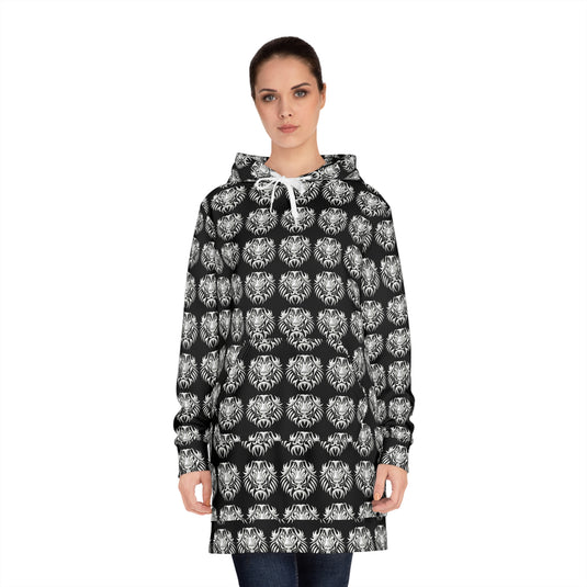 Fierce Style Women's Hoodie Dress, Unique Fashion for Comfort, Stylish Outfit for Every Day, Casual Wear, Gift for Trendsetters