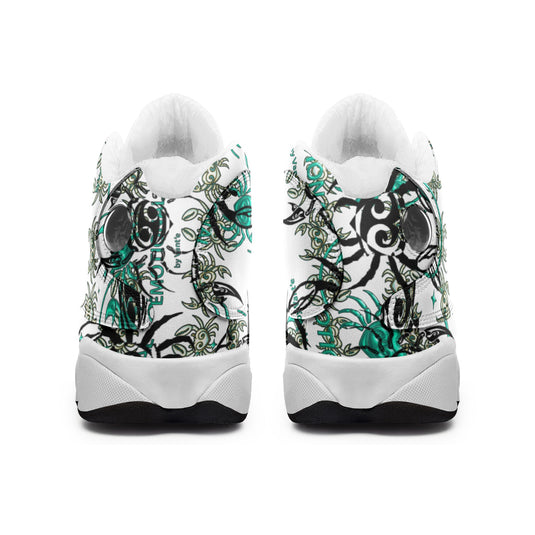 Unisex High Top Leather Sneakers