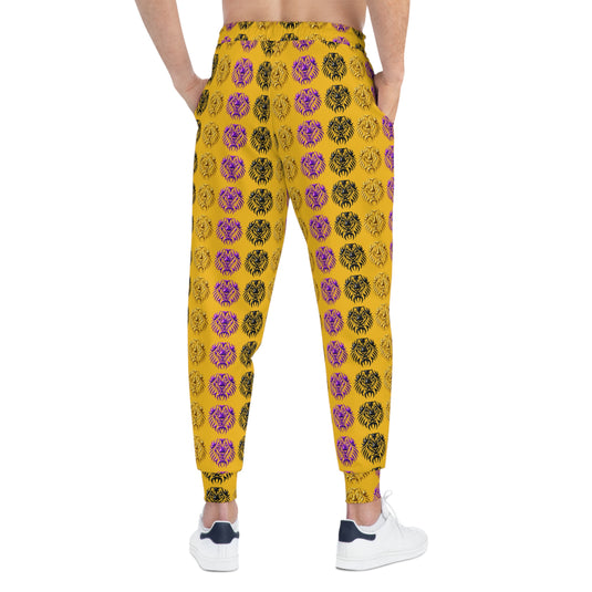 Vibrant Floral Athletic Joggers, Casual Wear, Sports Clothing, Workout Pants, Gifts for Fitness Enthusiasts