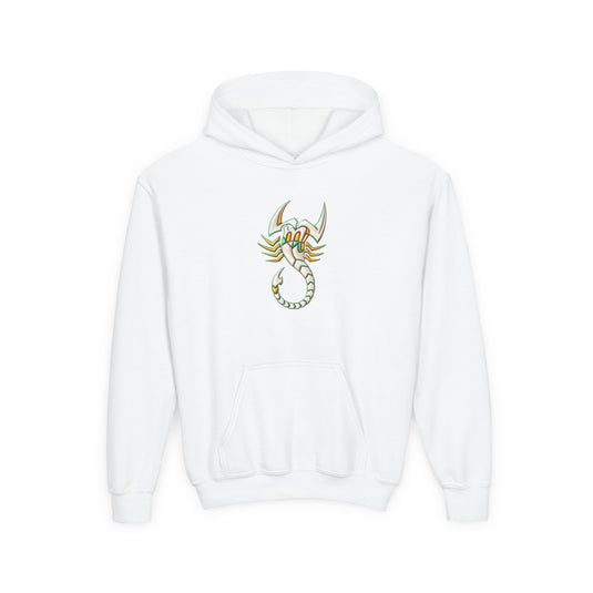 Youth Scorpion Graphic Hoodie - Cozy Style for Adventure Lovers